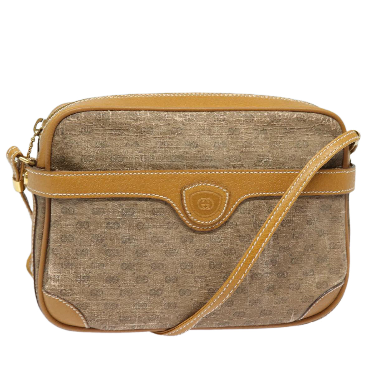 GUCCI GG Canvas Shoulder Bag Beige 007 904 0423 th5148