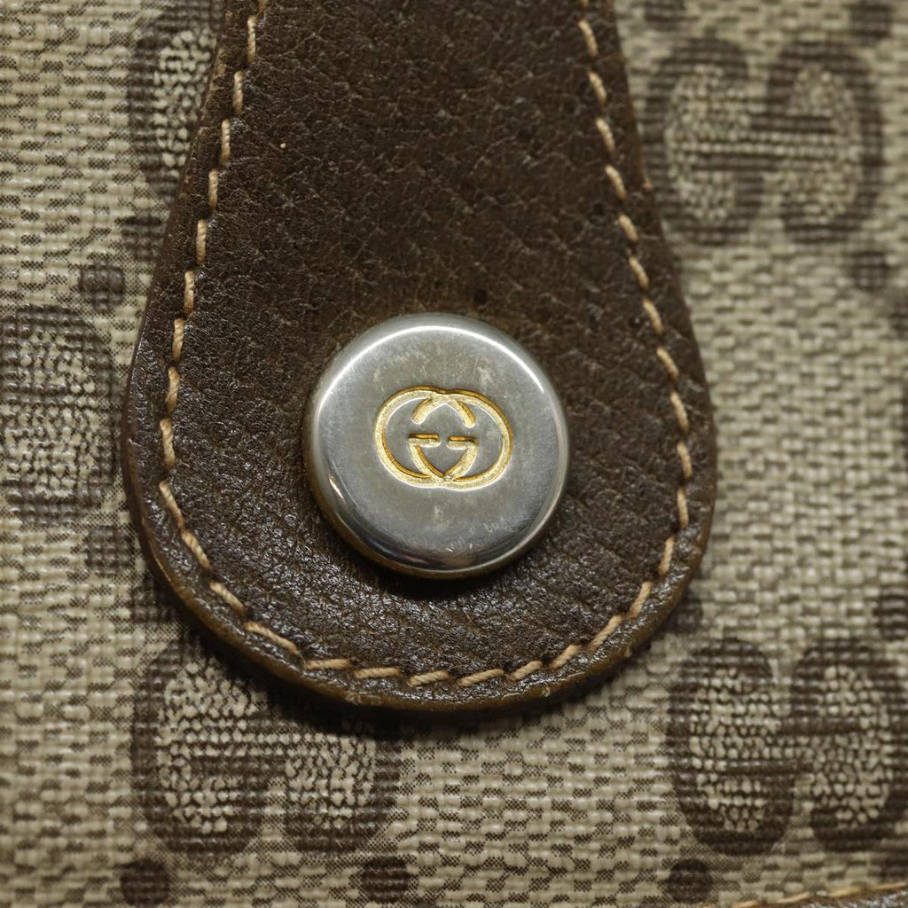 GUCCI GG Supreme Shoulder Bag PVC Beige th5163