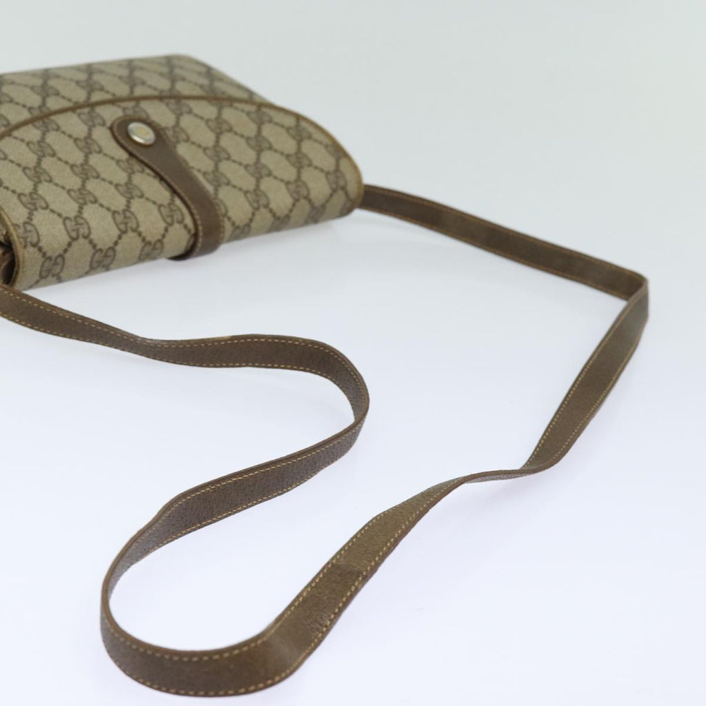 GUCCI GG Supreme Shoulder Bag PVC Beige th5163
