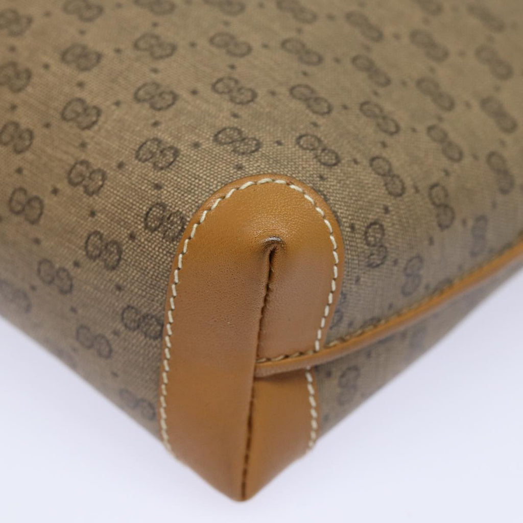 GUCCI Micro GG Supreme Shoulder Bag PVC Leather Beige 007 104 4916 th5164