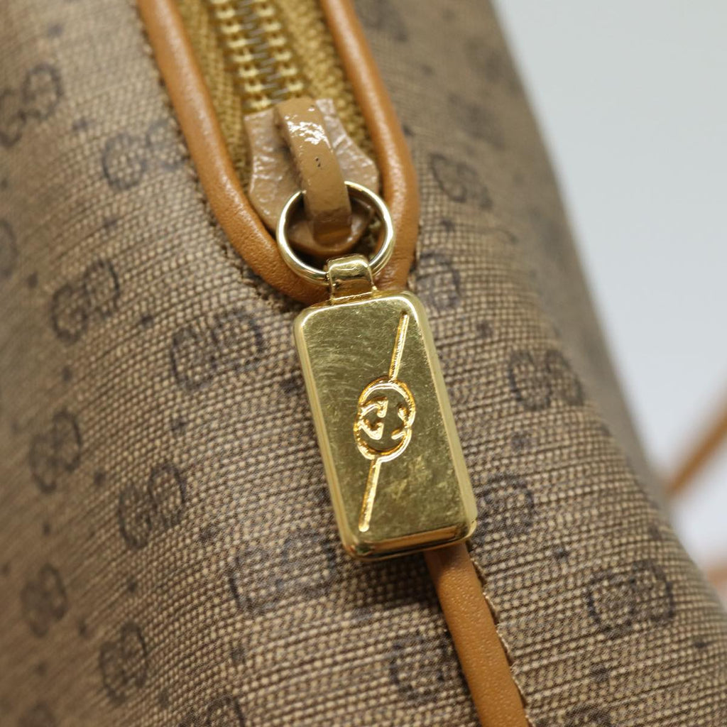 GUCCI Micro GG Supreme Shoulder Bag PVC Leather Beige 007 104 4916 th5164