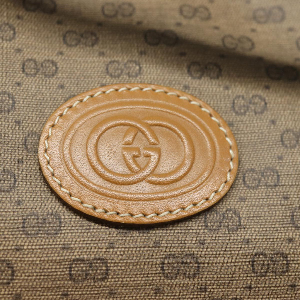 GUCCI Micro GG Supreme Shoulder Bag PVC Leather Beige 007 104 4916 th5164