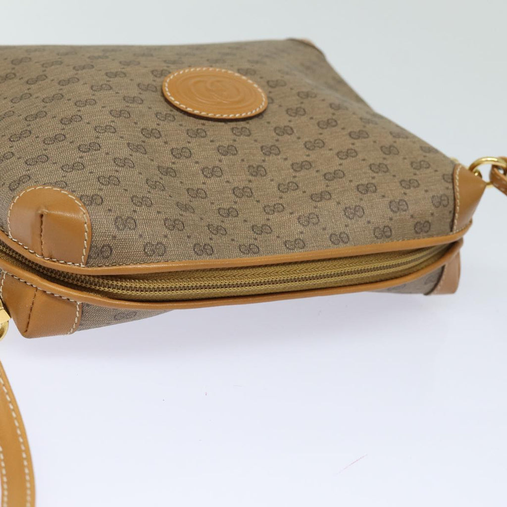 GUCCI Micro GG Supreme Shoulder Bag PVC Leather Beige 007 104 4916 th5164