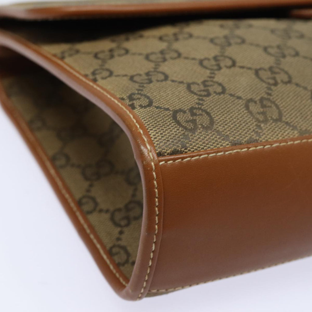 GUCCI GG Canvas Shoulder Bag Brown 004 101 0222 th5165