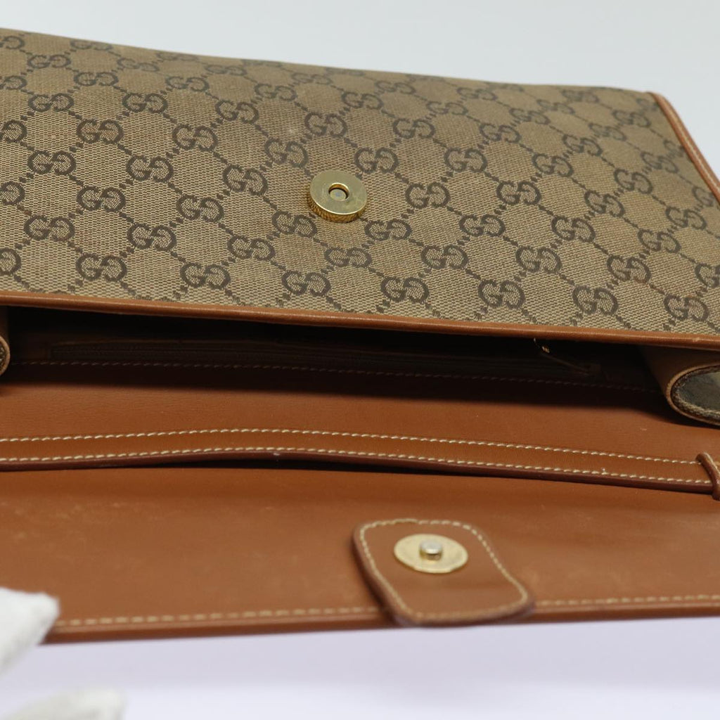 GUCCI GG Canvas Shoulder Bag Brown 004 101 0222 th5165