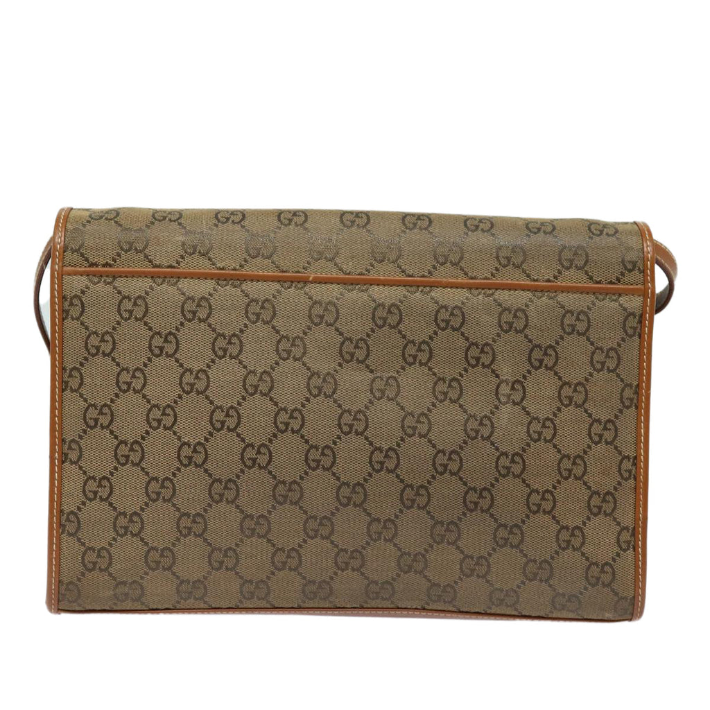 GUCCI GG Canvas Shoulder Bag Brown 004 101 0222 th5165