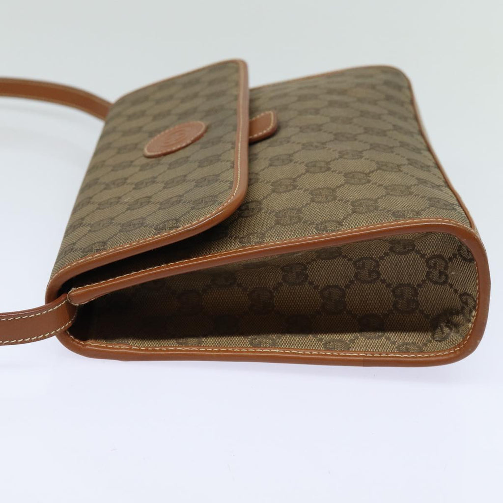 GUCCI GG Canvas Shoulder Bag Brown 004 101 0222 th5165