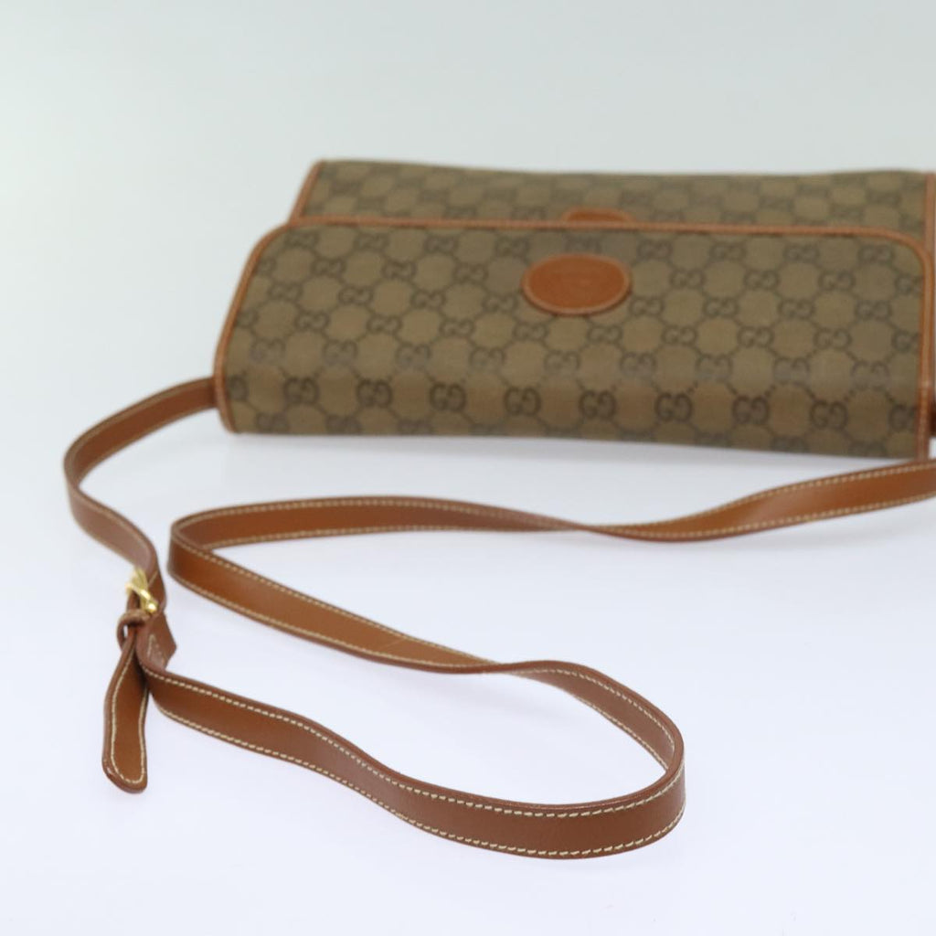 GUCCI GG Canvas Shoulder Bag Brown 004 101 0222 th5165