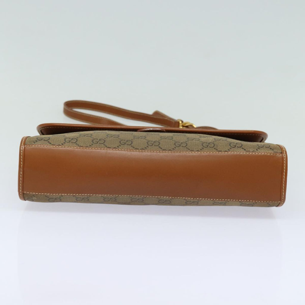 GUCCI GG Canvas Shoulder Bag Brown 004 101 0222 th5165