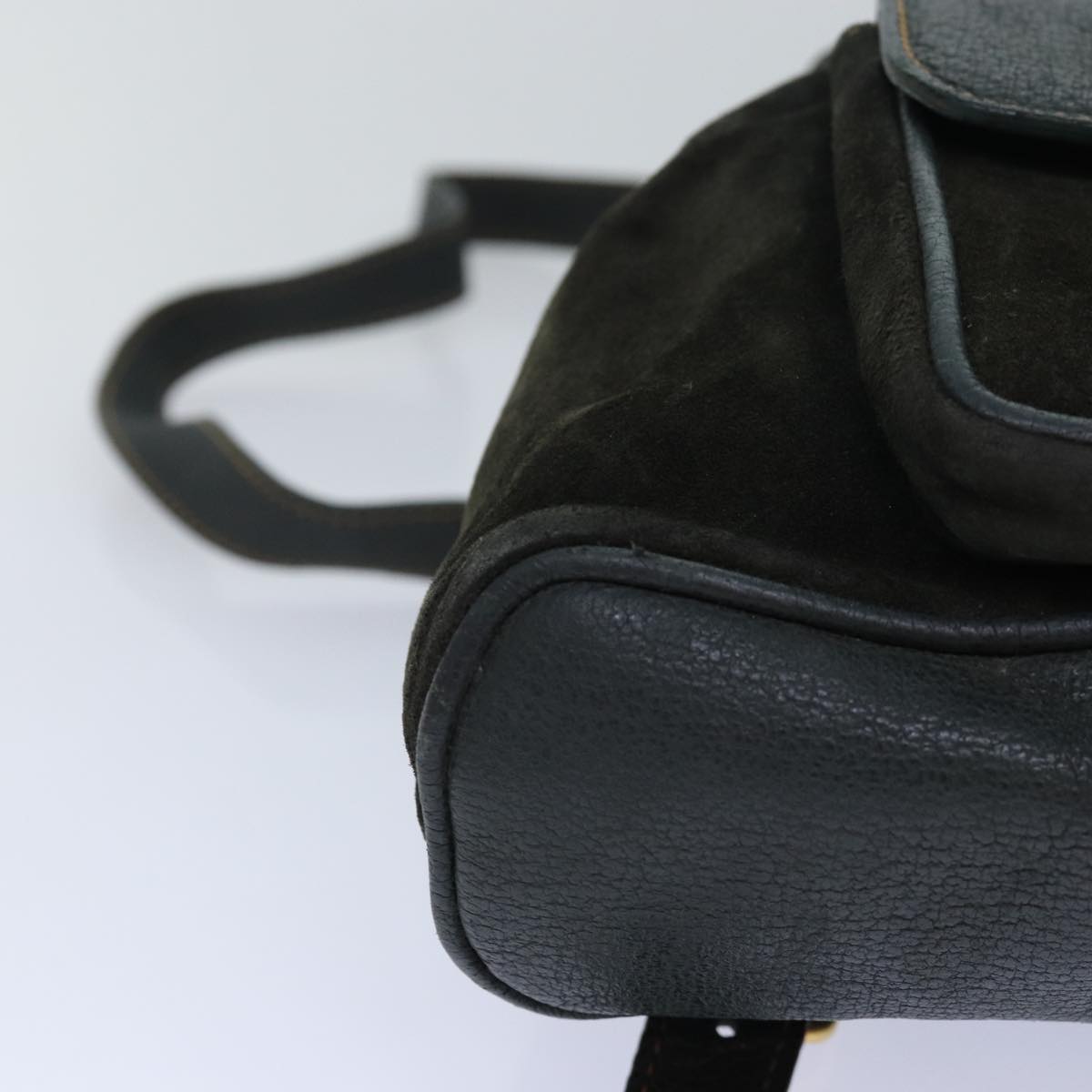 GUCCI Bamboo Backpack Suede Khaki 003 1705 0030 th5168
