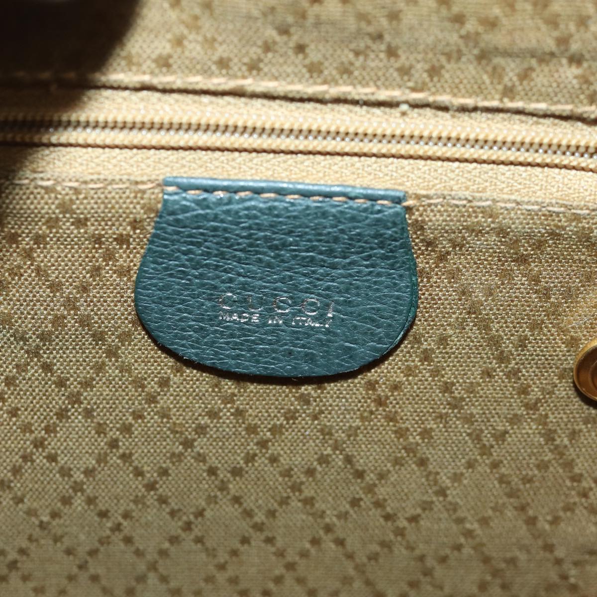 GUCCI Bamboo Backpack Suede Khaki 003 1705 0030 th5168