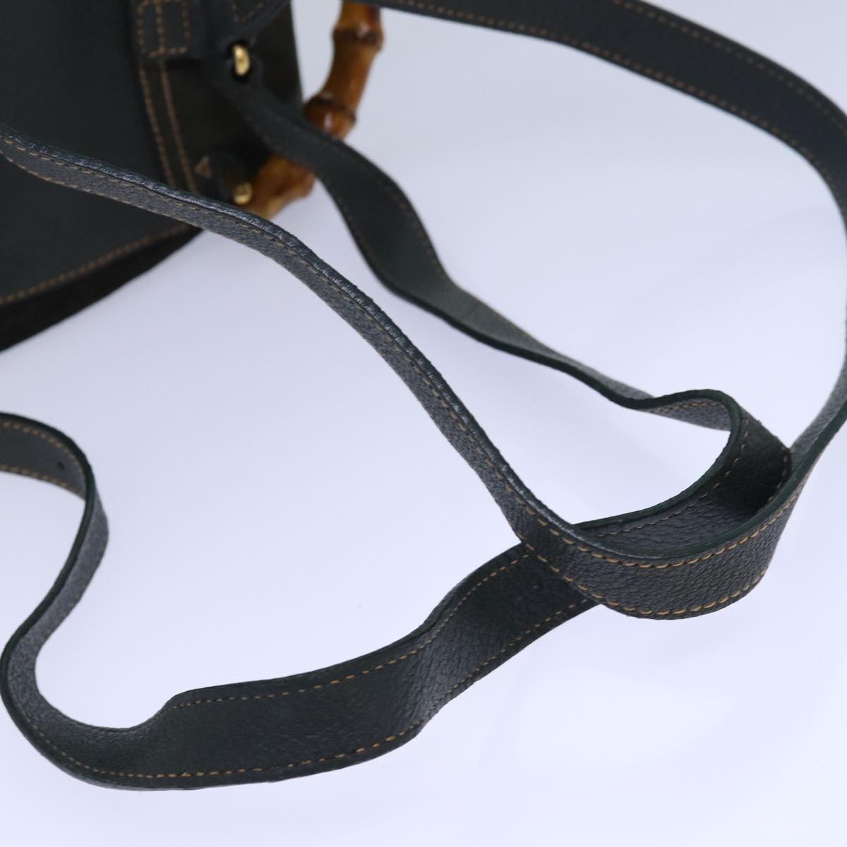 GUCCI Bamboo Backpack Suede Khaki 003 1705 0030 th5168