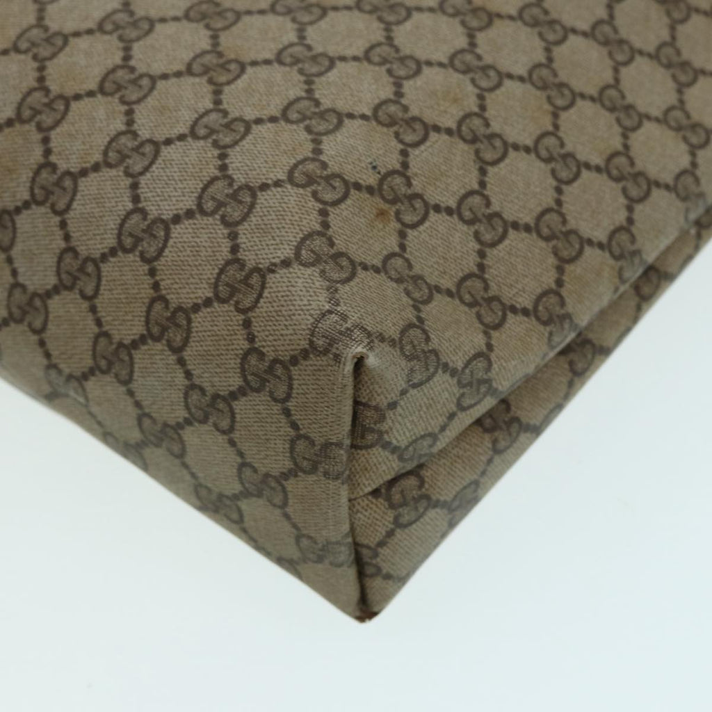 GUCCI GG Supreme Web Sherry Line Tote Bag PVC Beige Red 39 02 003 th5169