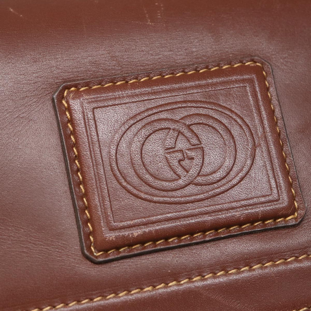 GUCCI Micro GG Supreme Shoulder Bag PVC Brown Beige 004 112 0158 th5194