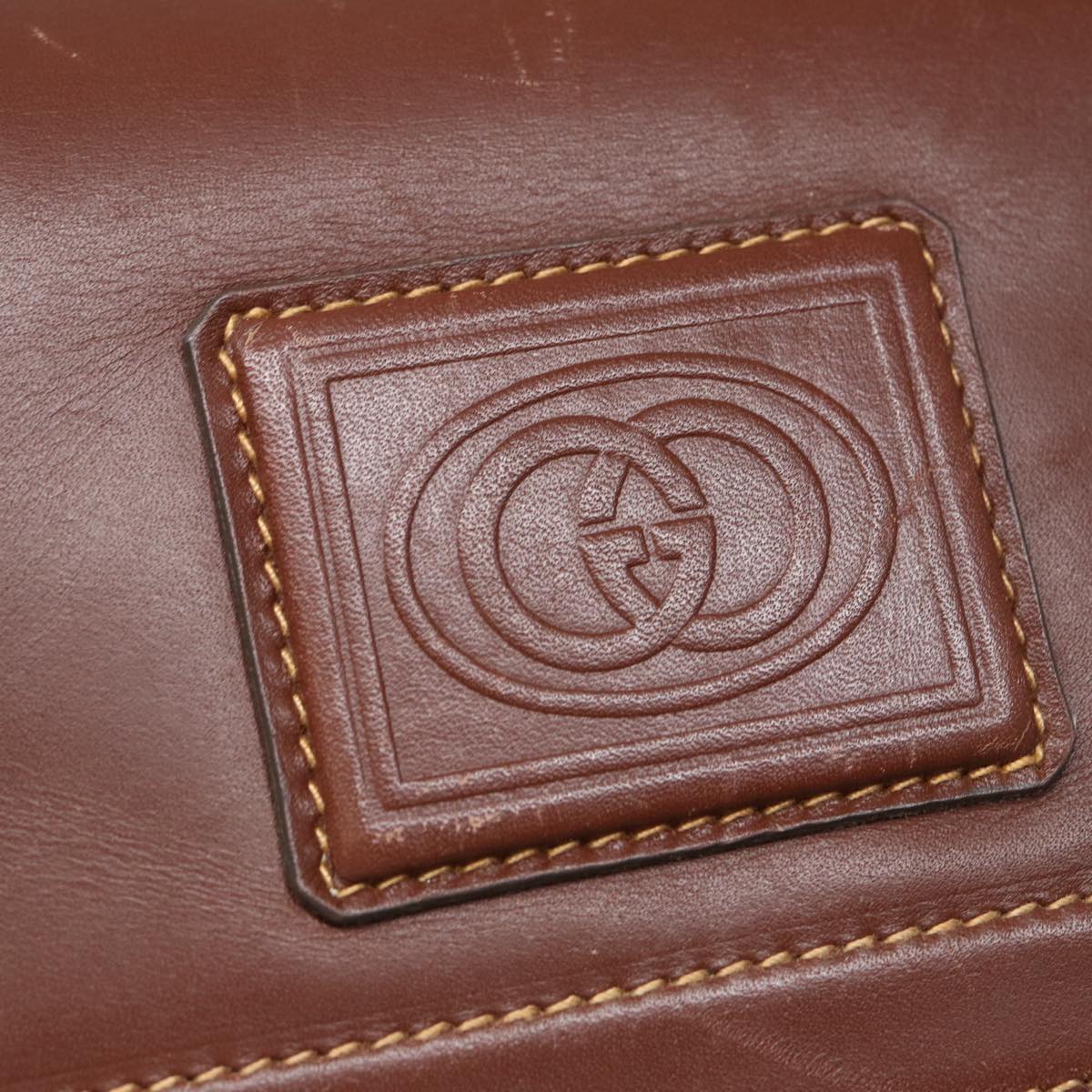 GUCCI Micro GG Supreme Shoulder Bag PVC Brown Beige 004 112 0158 th5194