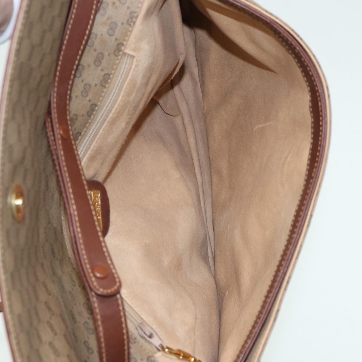 GUCCI Micro GG Supreme Shoulder Bag PVC Brown Beige 004 112 0158 th5194