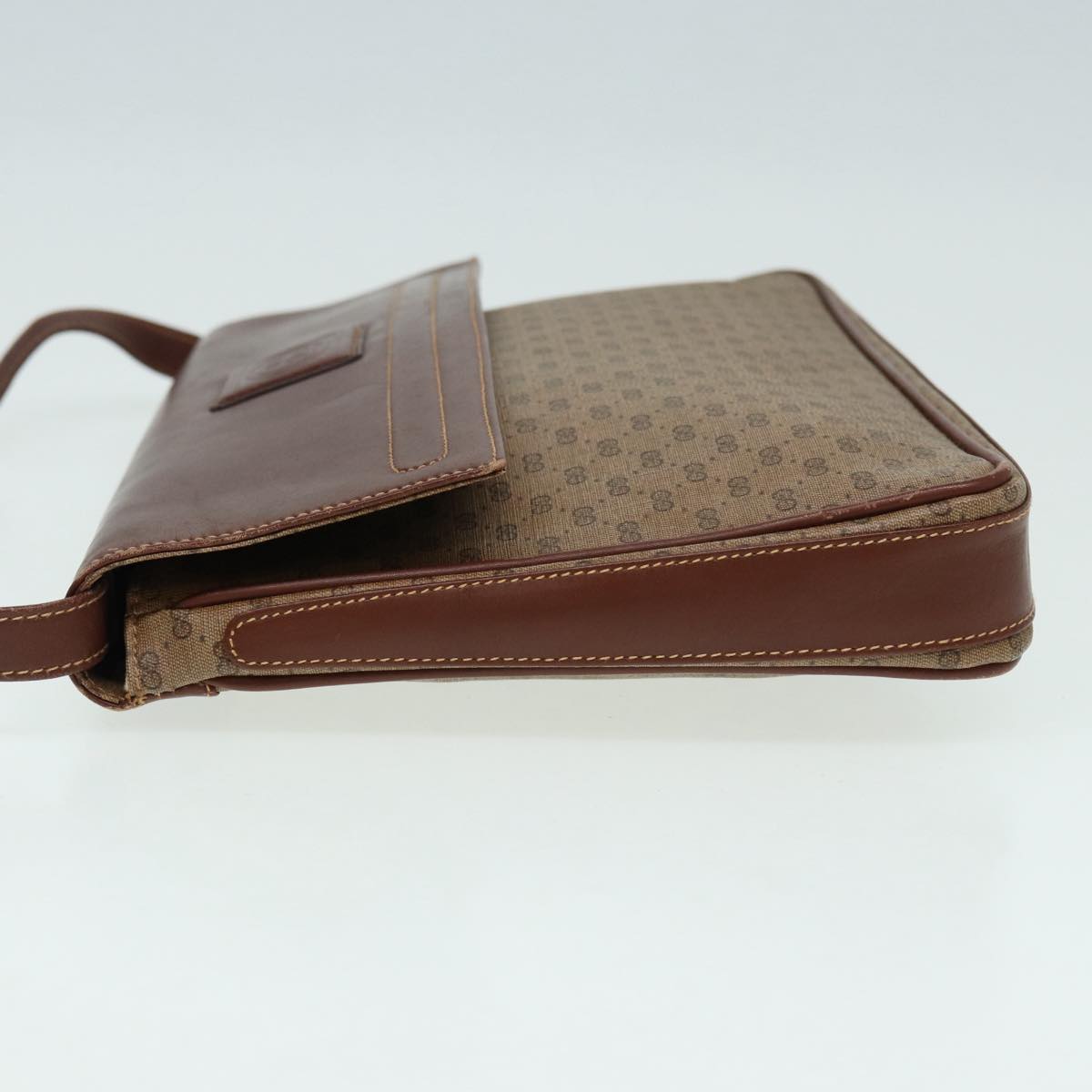 GUCCI Micro GG Supreme Shoulder Bag PVC Brown Beige 004 112 0158 th5194