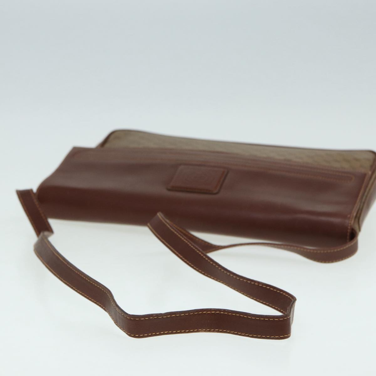 GUCCI Micro GG Supreme Shoulder Bag PVC Brown Beige 004 112 0158 th5194