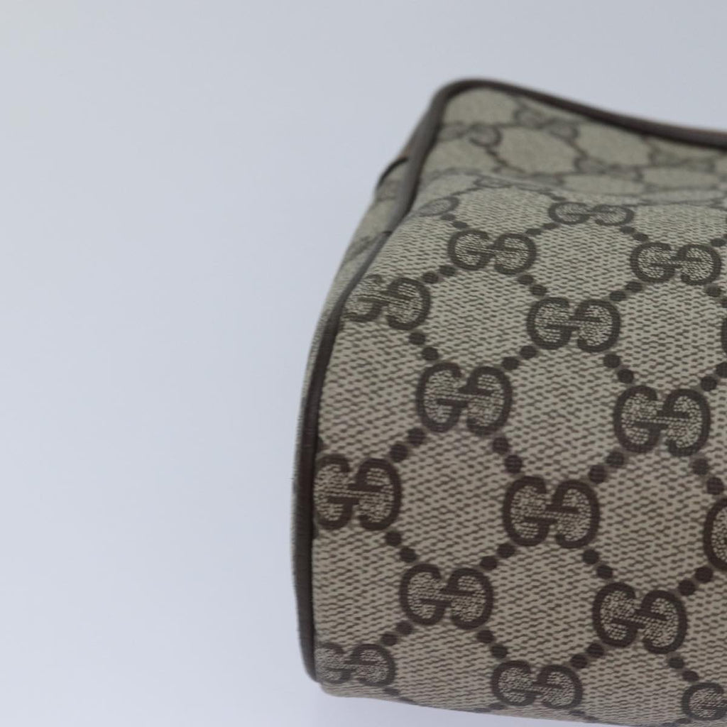 GUCCI GG Supreme Web Sherry Line Clutch Bag PVC Beige 98 73 014 3553 th5210