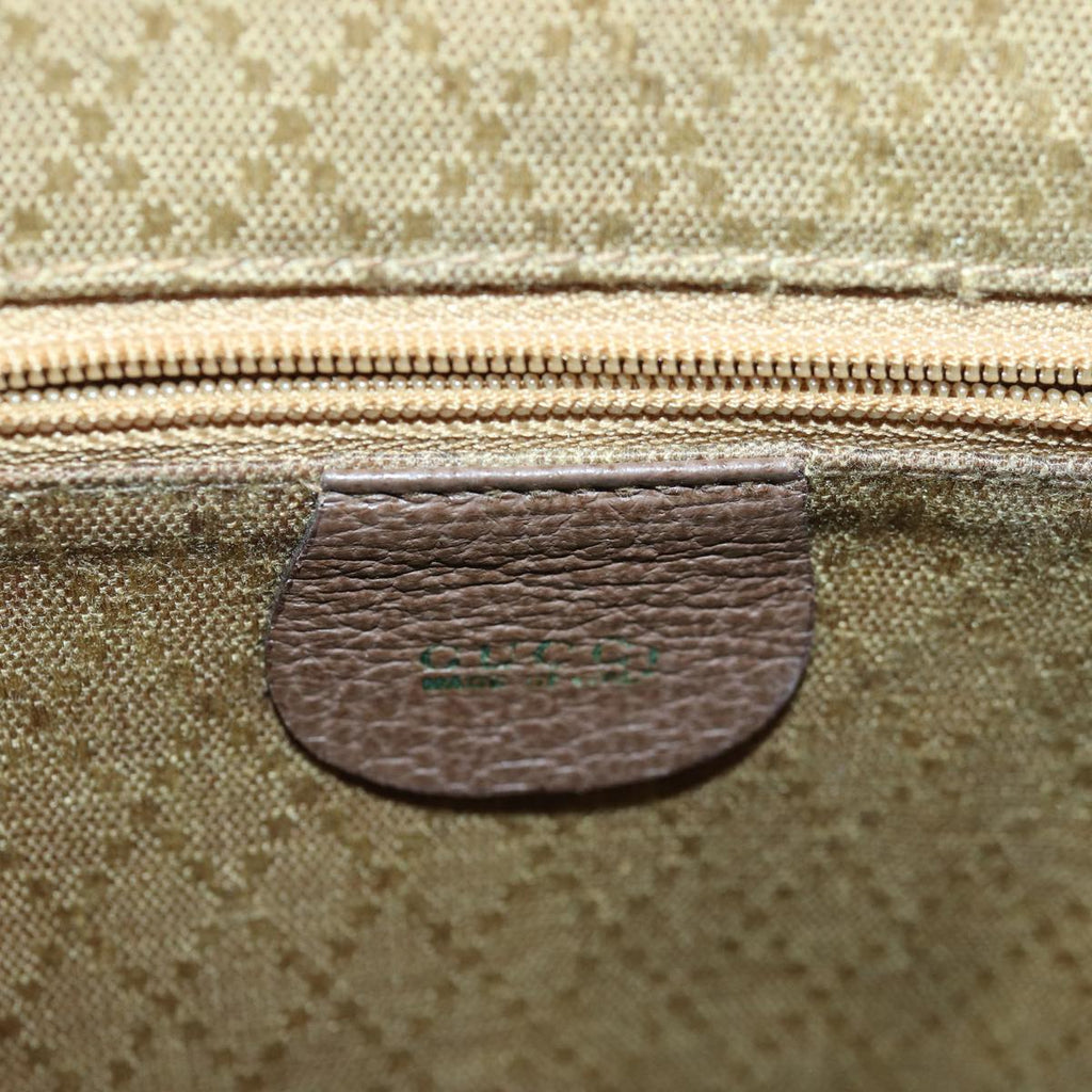 GUCCI Bamboo Backpack Suede Brown Gold 003 2058 0030 th5215