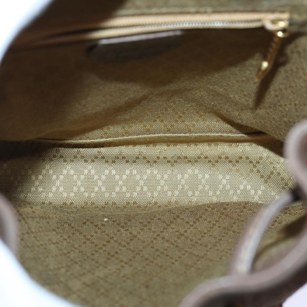 GUCCI Bamboo Backpack Suede Brown Gold 003 2058 0030 th5215