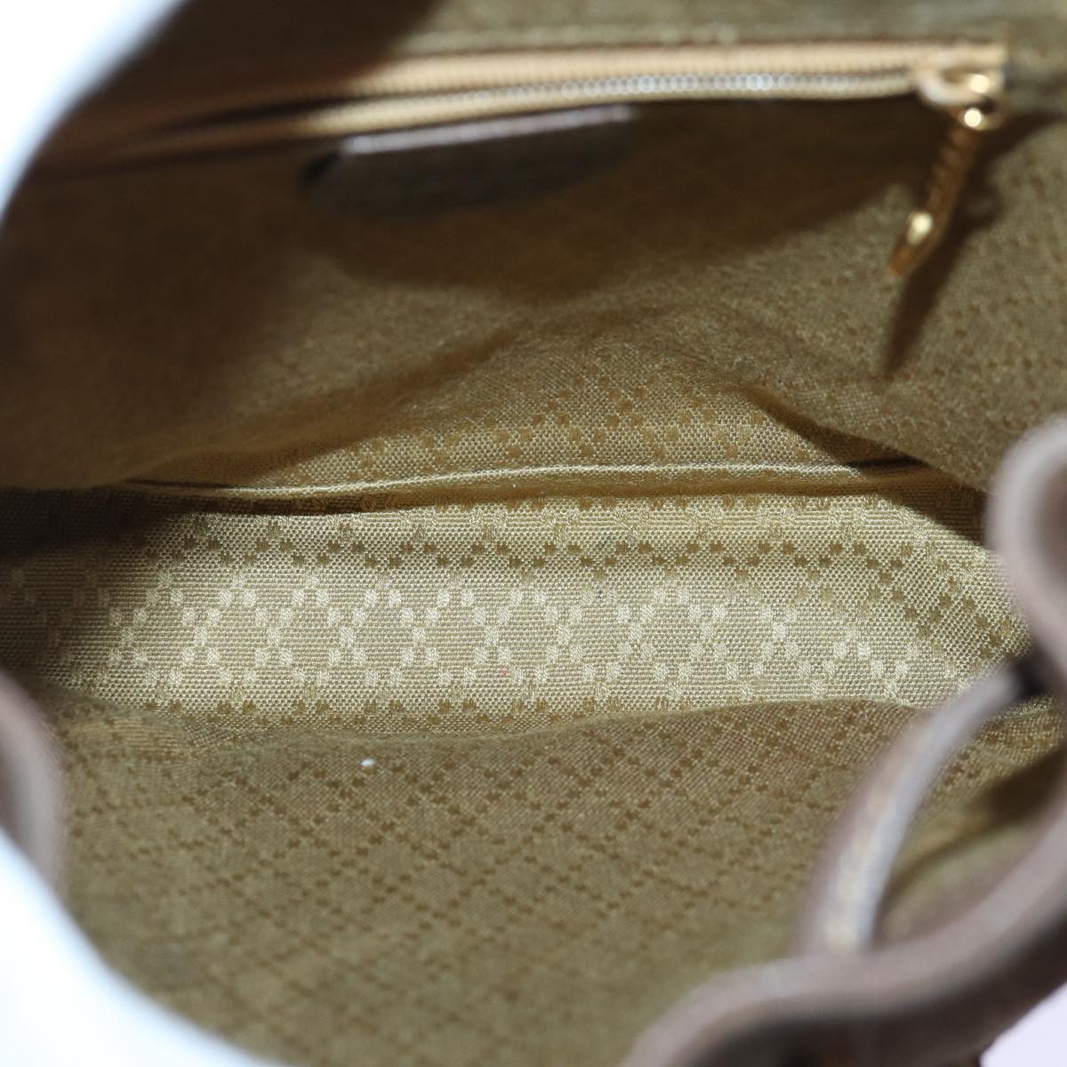 GUCCI Bamboo Backpack Suede Brown Gold 003 2058 0030 th5215