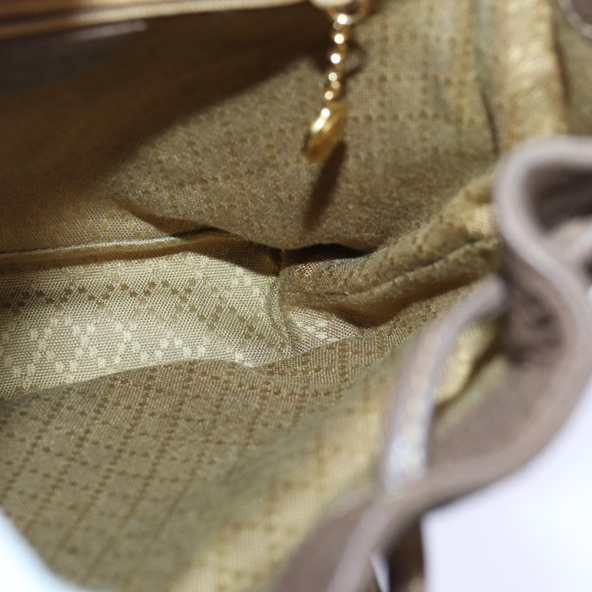 GUCCI Bamboo Backpack Suede Brown Gold 003 2058 0030 th5215