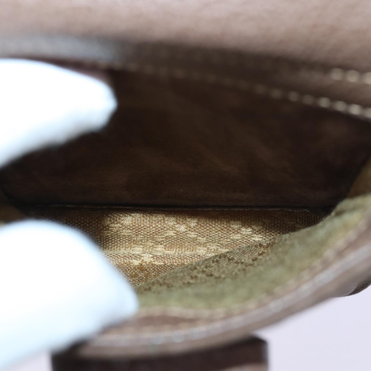 GUCCI Bamboo Backpack Suede Brown Gold 003 2058 0030 th5215