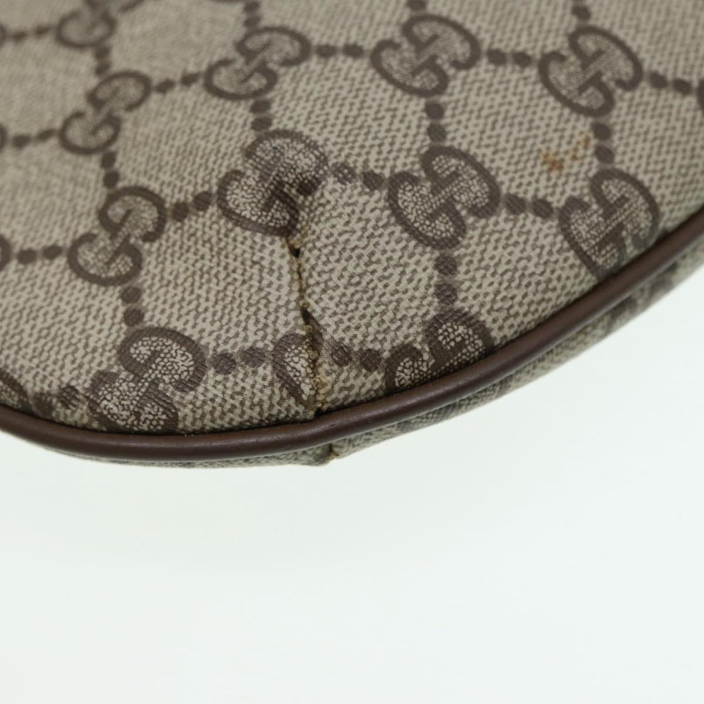 GUCCI GG Supreme Shoulder Bag PVC Beige Gold 904 02 020 th5229