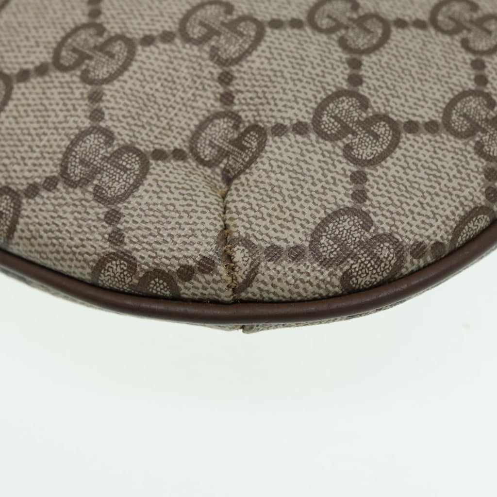 GUCCI GG Supreme Shoulder Bag PVC Beige Gold 904 02 020 th5229