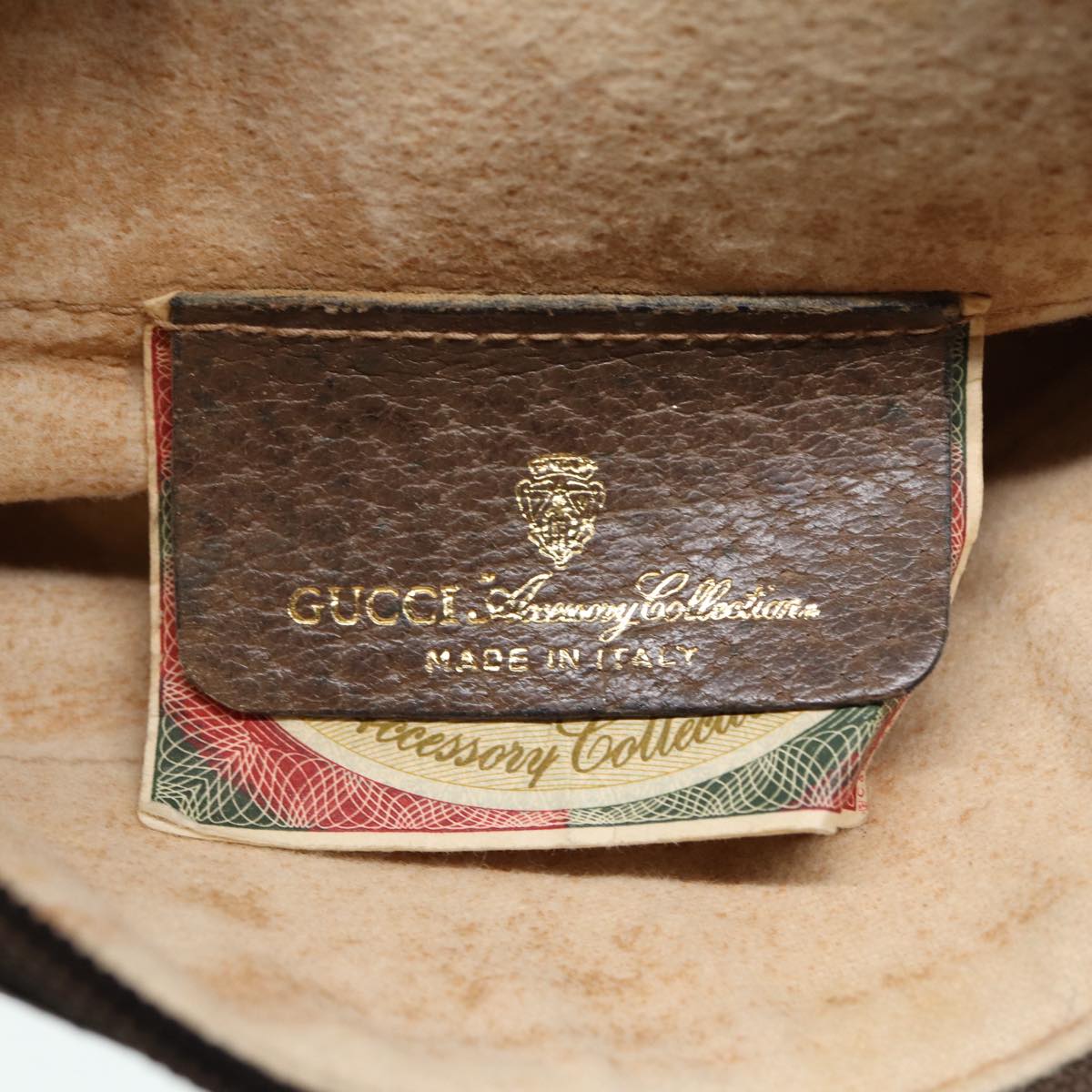 GUCCI GG Supreme Shoulder Bag PVC Beige Gold 904 02 020 th5229
