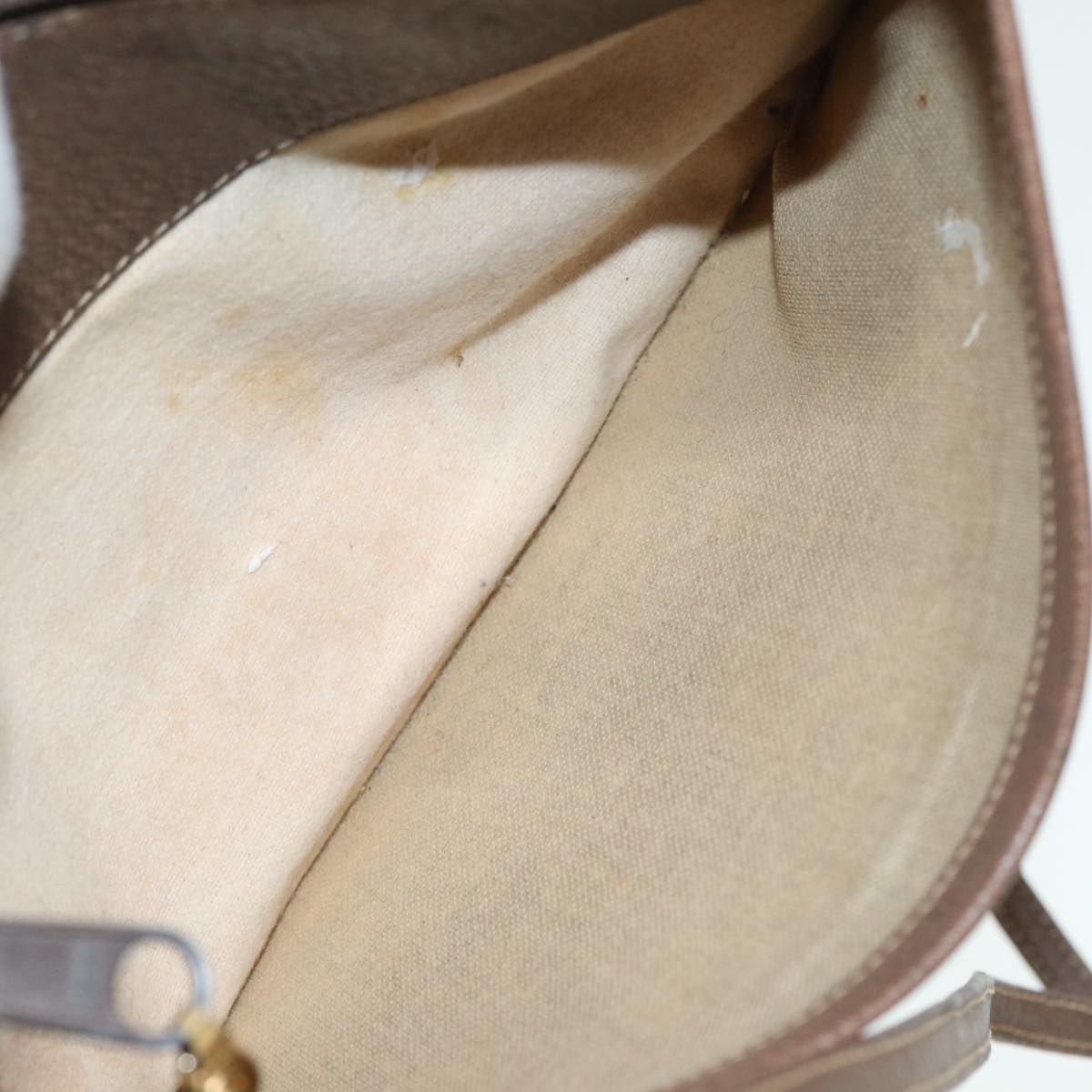 GUCCI GG Supreme Shoulder Bag PVC Beige Gold 904 02 020 th5229