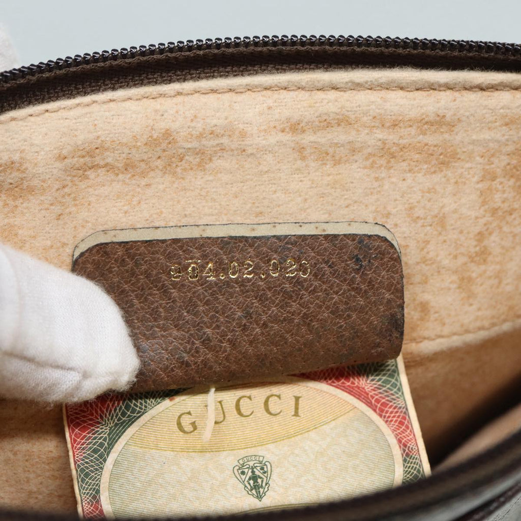 GUCCI GG Supreme Shoulder Bag PVC Beige Gold 904 02 020 th5229