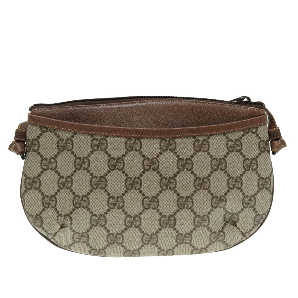 GUCCI GG Supreme Shoulder Bag PVC Beige Gold 904 02 020 th5229