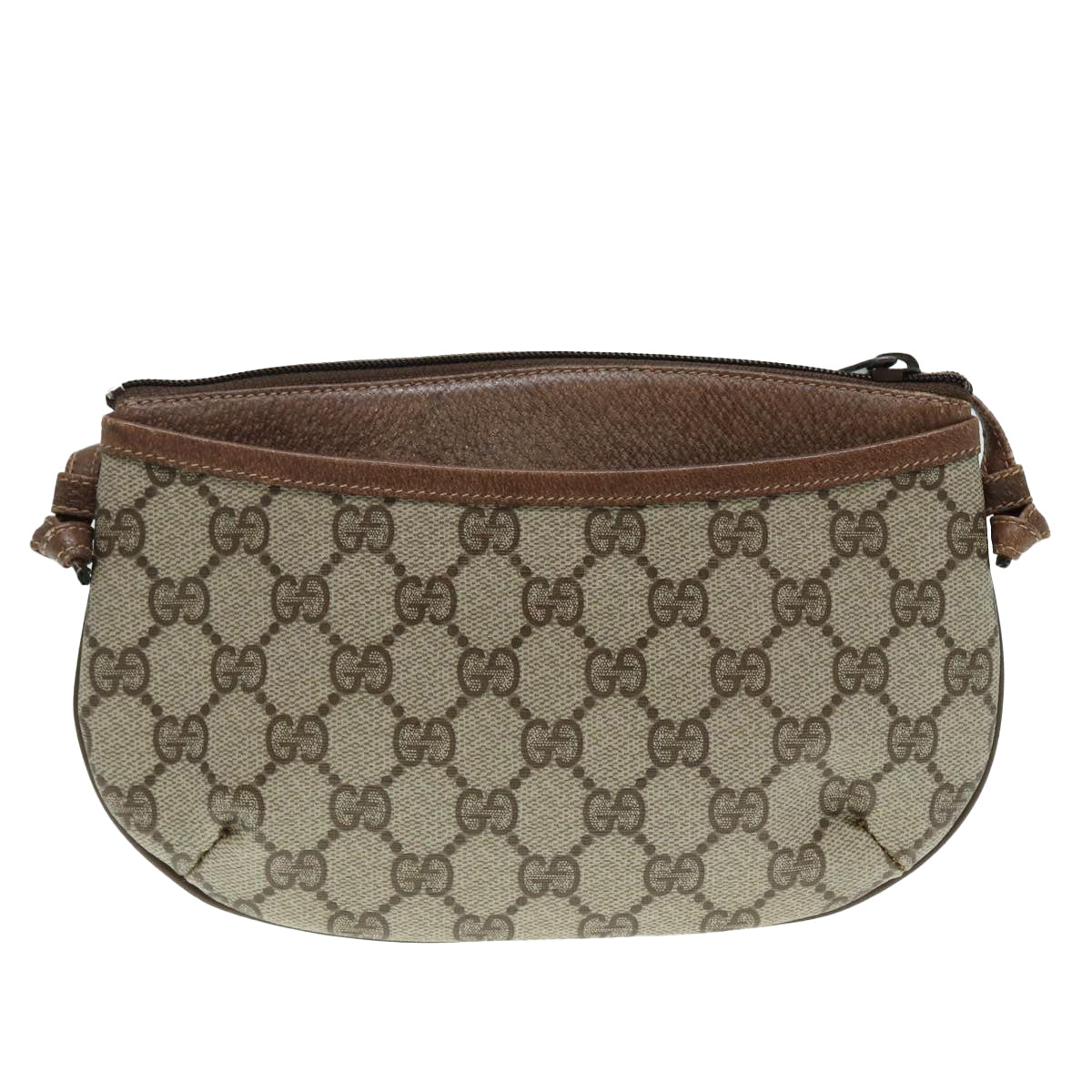 GUCCI GG Supreme Shoulder Bag PVC Beige Gold 904 02 020 th5229