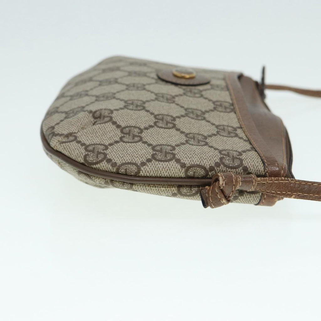 GUCCI GG Supreme Shoulder Bag PVC Beige Gold 904 02 020 th5229