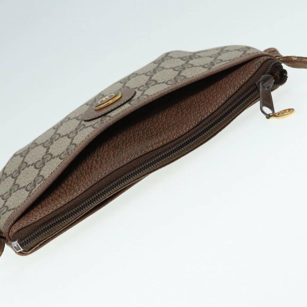 GUCCI GG Supreme Shoulder Bag PVC Beige Gold 904 02 020 th5229