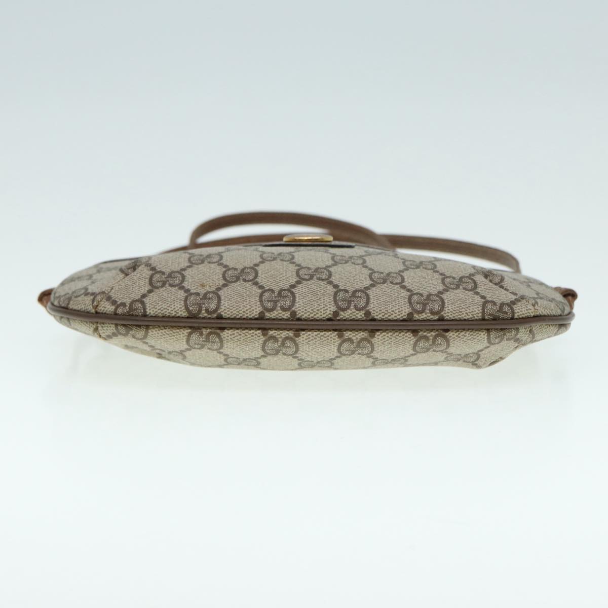 GUCCI GG Supreme Shoulder Bag PVC Beige Gold 904 02 020 th5229