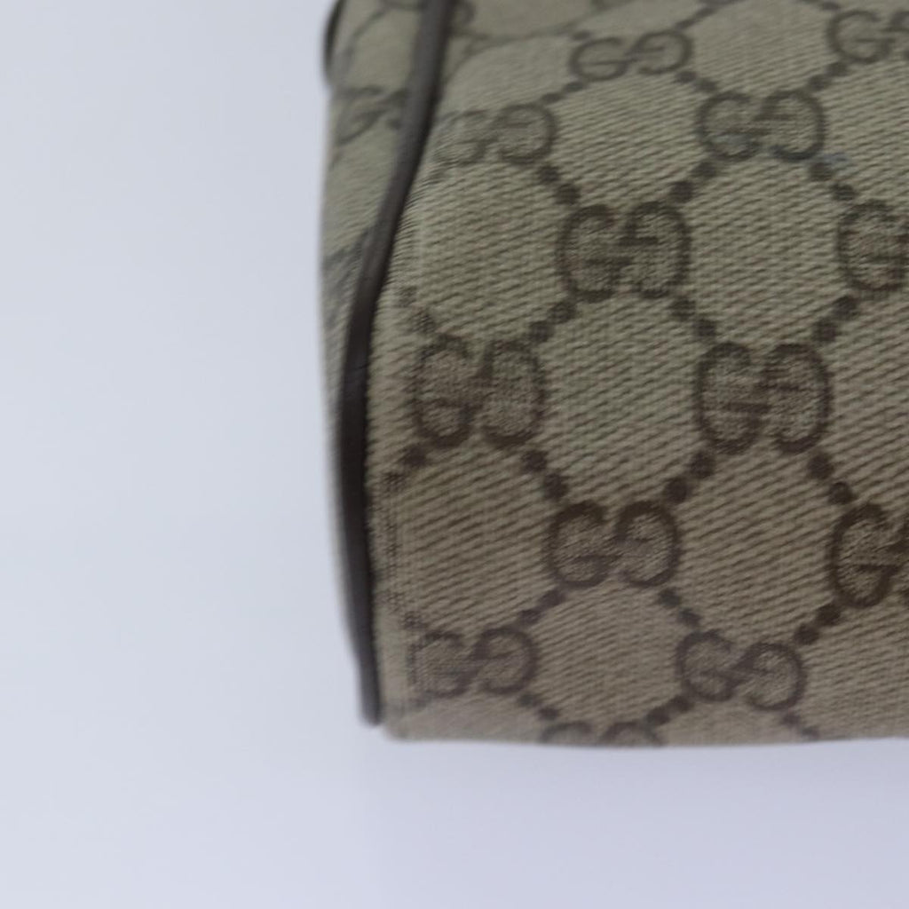 GUCCI GG Supreme Web Sherry Line Clutch Bag PVC Red Beige 56 01 012 th5230