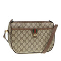 GUCCI GG Supreme Web Sherry Line Shoulder Bag PVC Beige 89 02 077 th5234