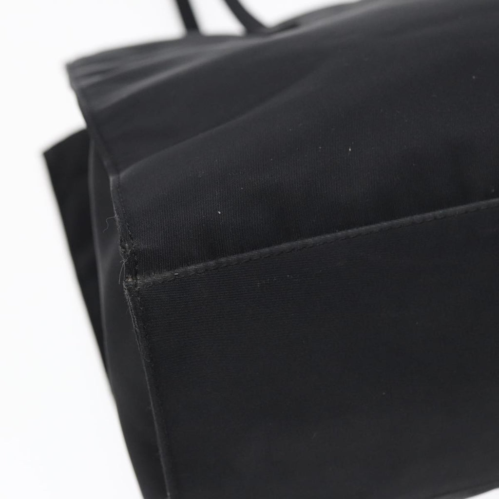 FENDI Tote Bag Nylon Black Silver th5238
