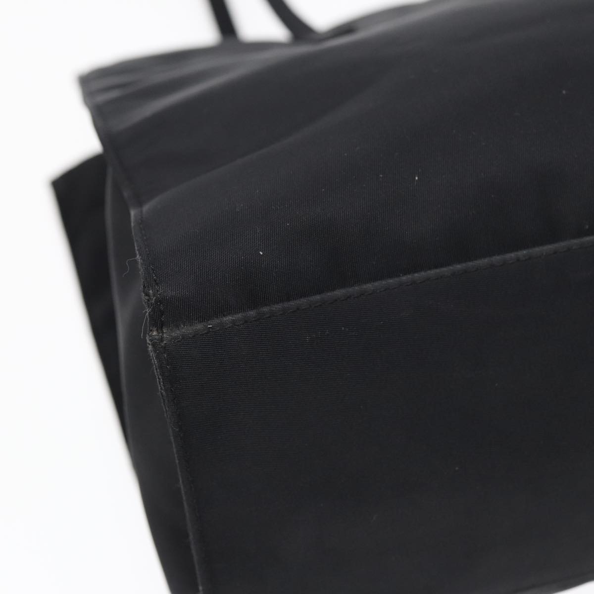 FENDI Tote Bag Nylon Black Silver th5238