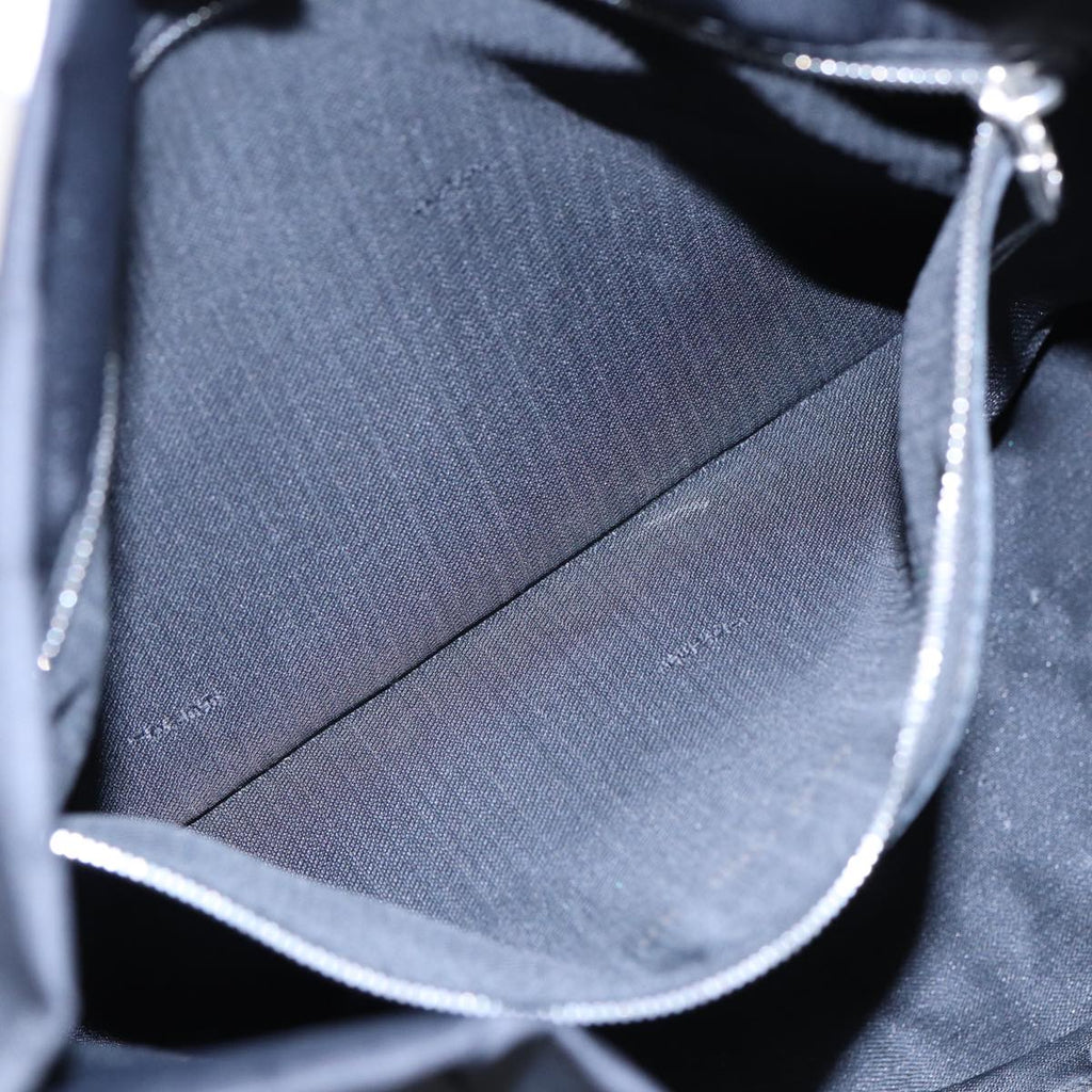 FENDI Tote Bag Nylon Black Silver th5238