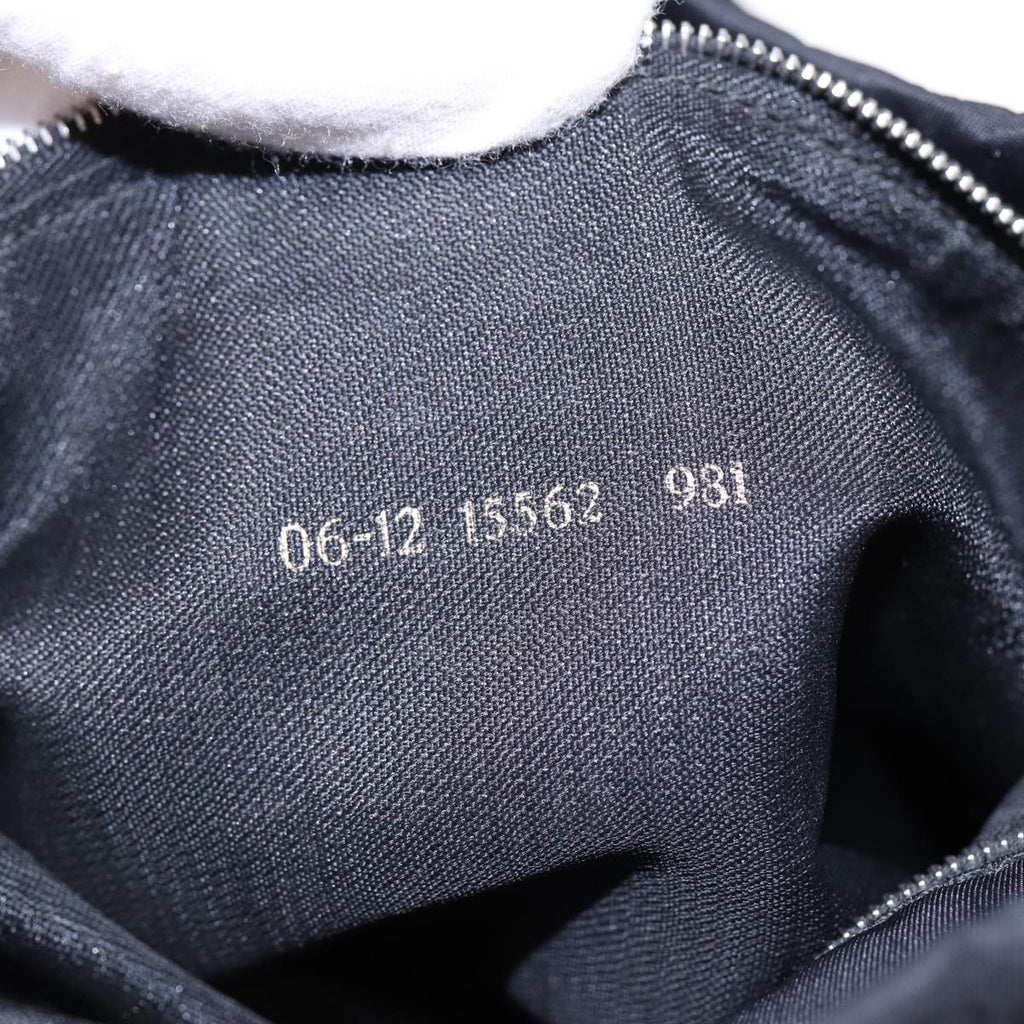 FENDI Tote Bag Nylon Black Silver th5238