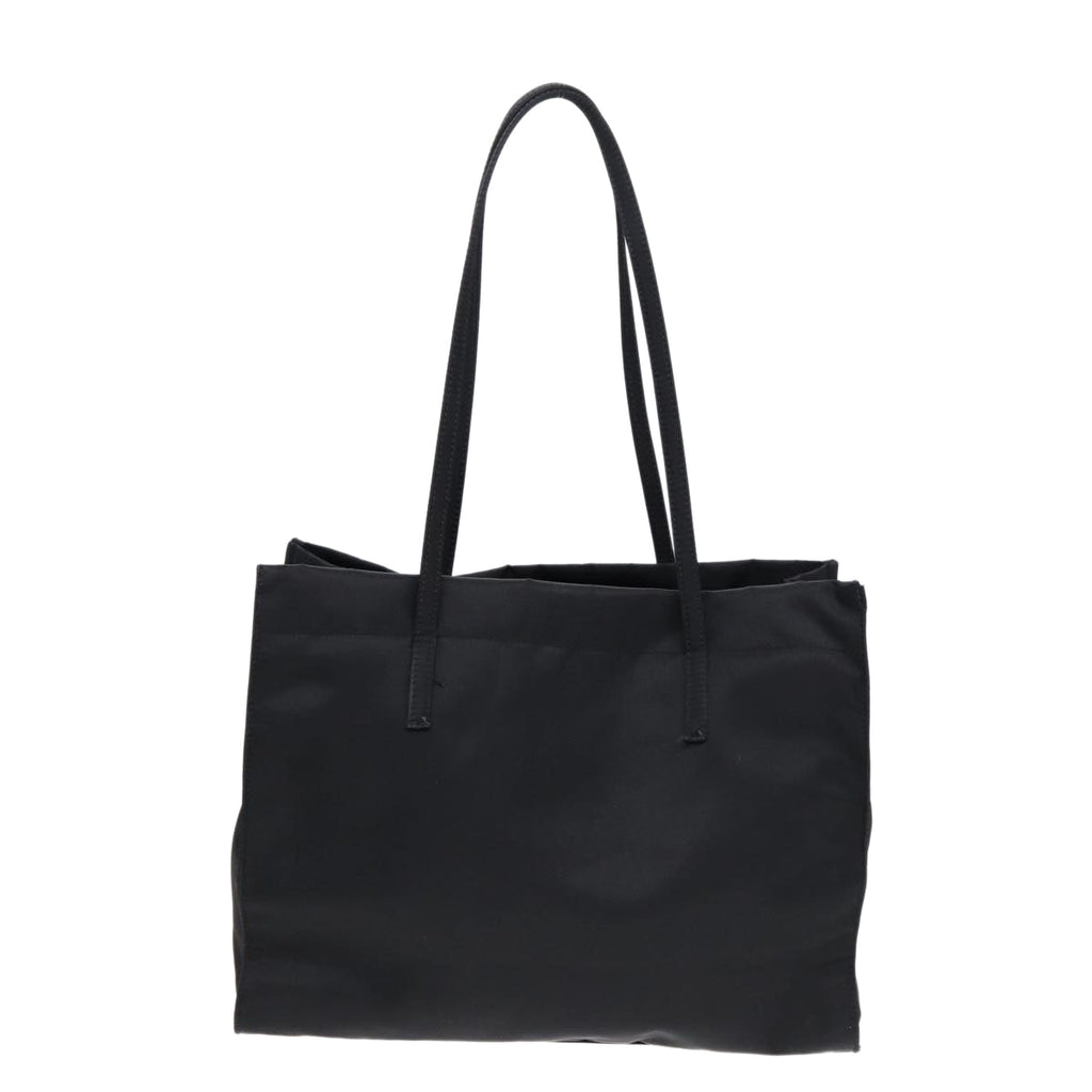 FENDI Tote Bag Nylon Black Silver th5238