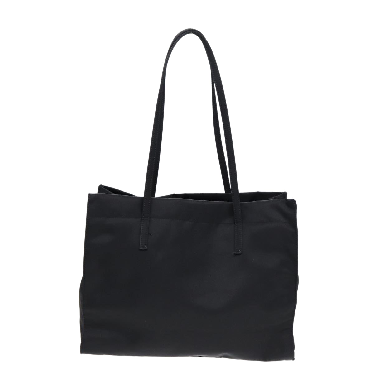 FENDI Tote Bag Nylon Black Silver th5238