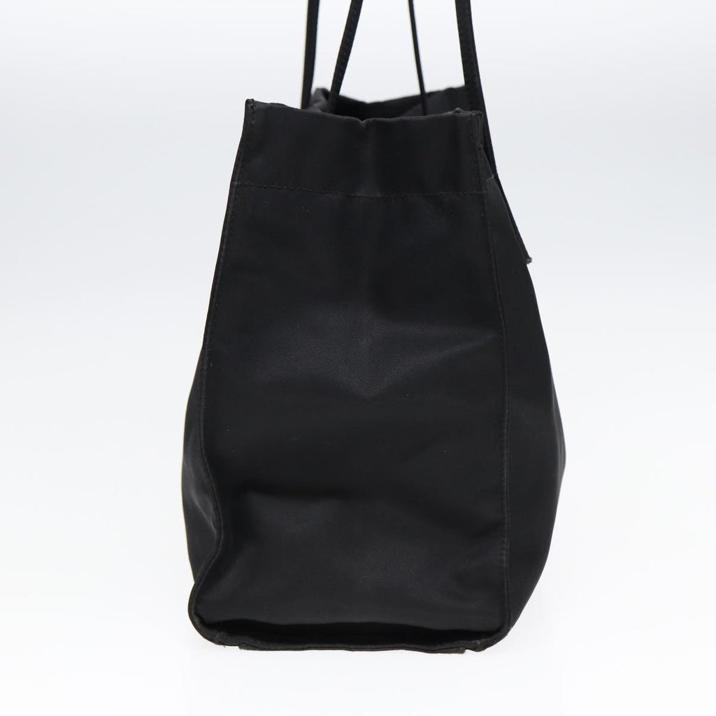 FENDI Tote Bag Nylon Black Silver th5238