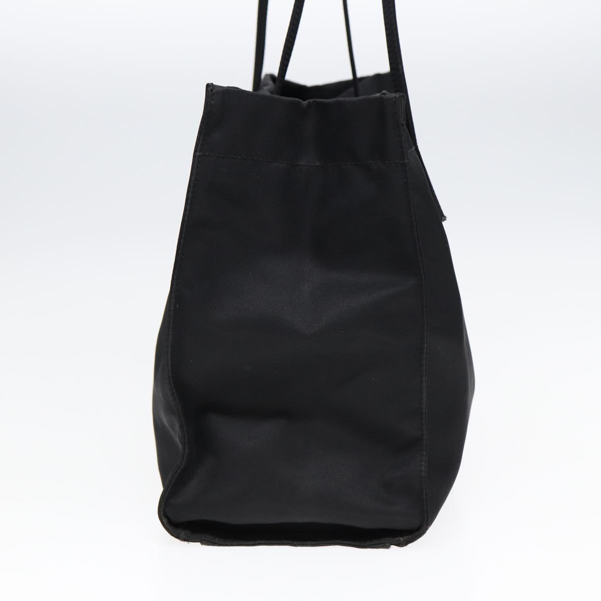 FENDI Tote Bag Nylon Black Silver th5238