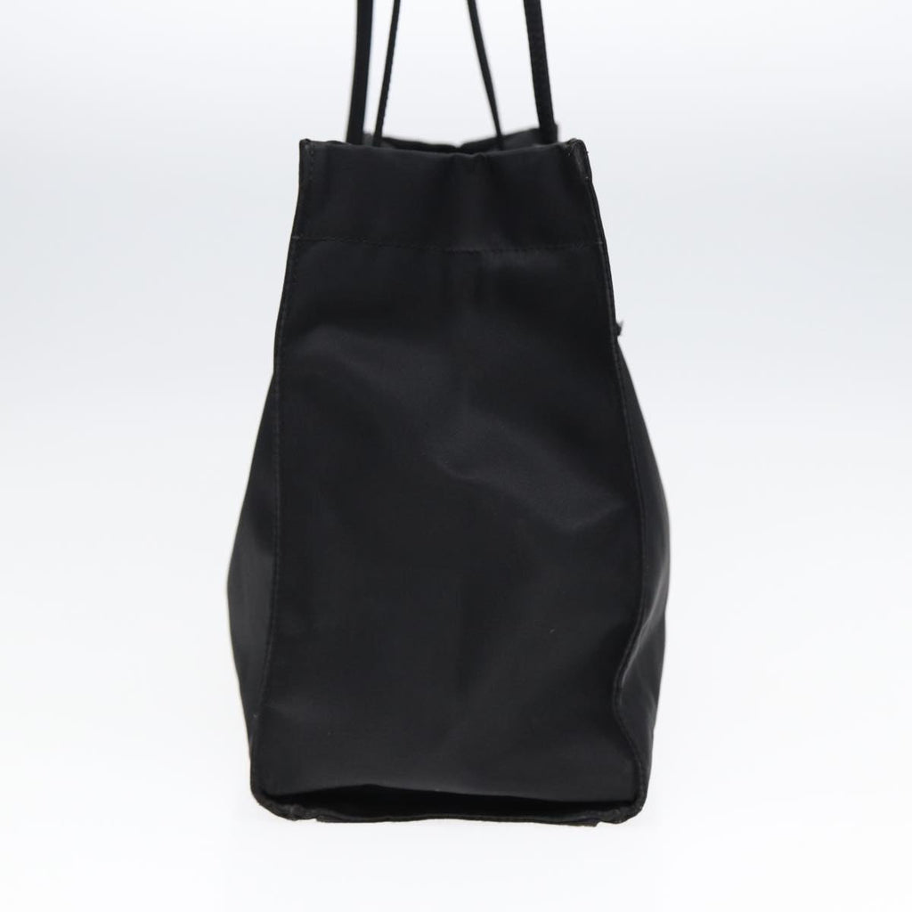 FENDI Tote Bag Nylon Black Silver th5238