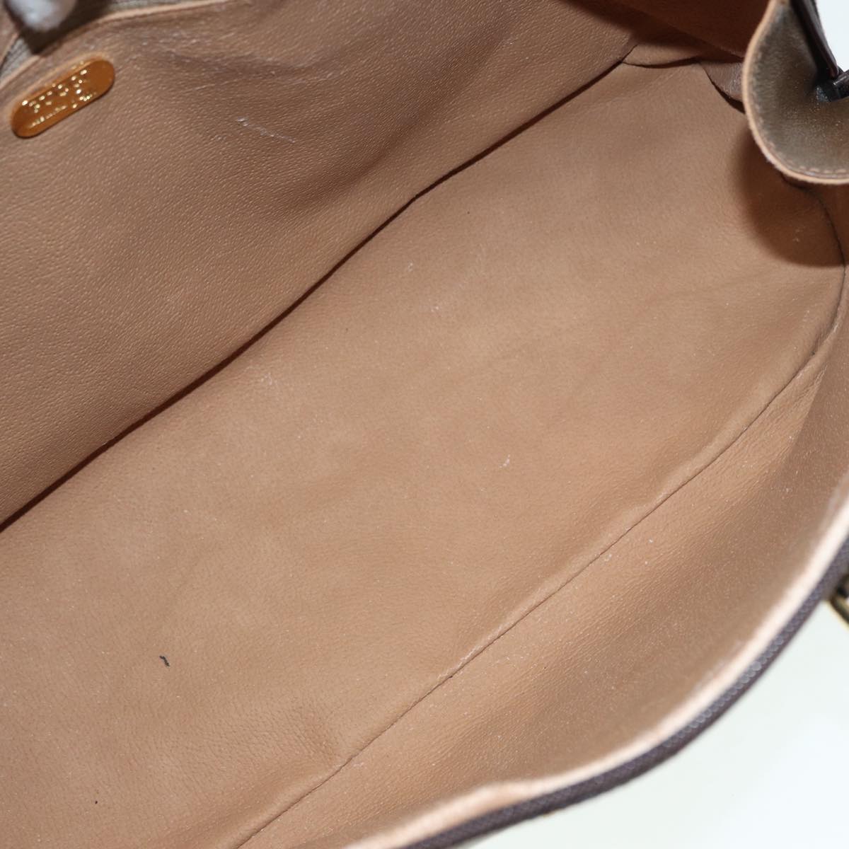 GUCCI GG Plus Supreme Hand Bag PVC Beige Gold th5244